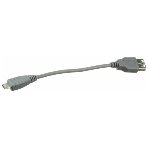 Переходник USB(G)-microUSB, гибкий арбаком OTG 0,15м