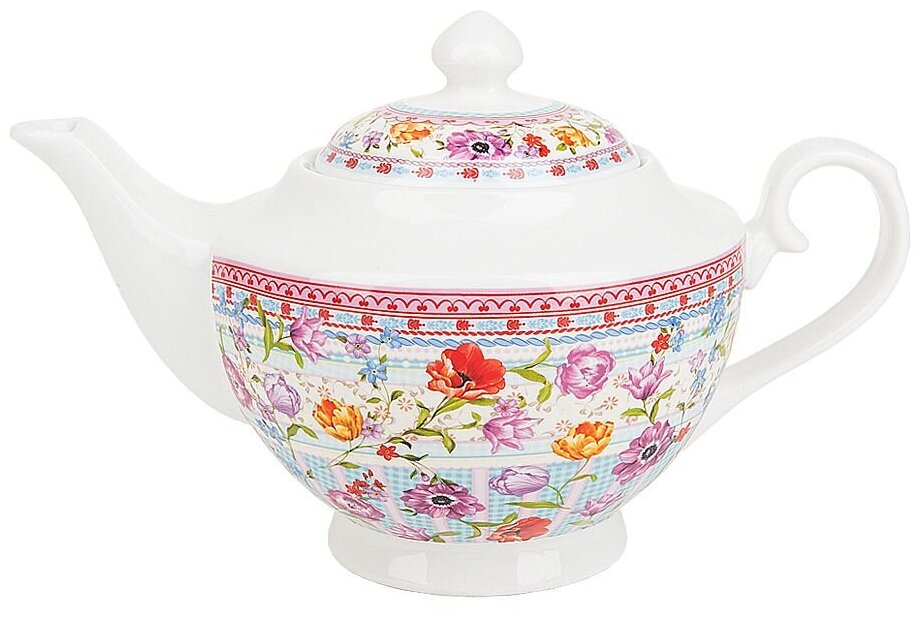 Заварочный чайник Nouvelle Разноцветные Тюльпаны (16х16х26 см)