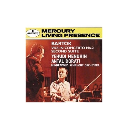 фото Компакт-диски, mercury, antal dorati - bartok: violin concerto no. 2; suite no. 2 (cd)