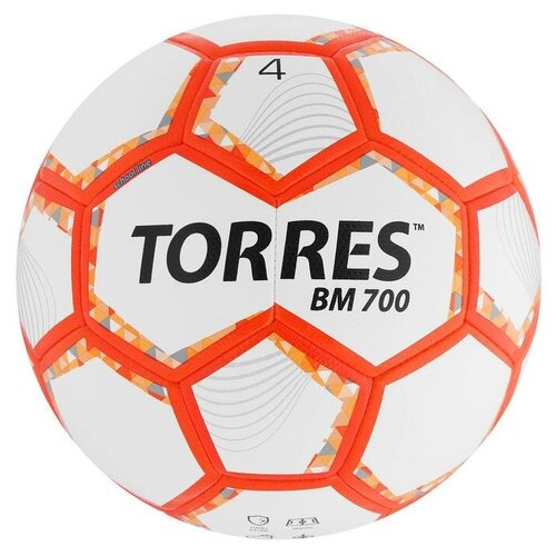 Мяч футбольный TORRES BM 700, PU, гибридная сшивка, 32 панели, размер 4