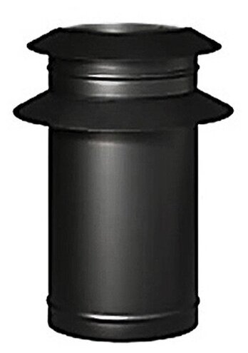 Проходной элемент для гриля "Suomi Grill 90, Suomi Grill Fireplace" д58см (д36см), h65см, воротник трубы, воротник проходного элемента, оцинкованная сталь, термокраска, черный, Grillux (Россия)