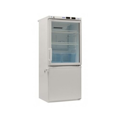 Холодильник лабораторный Позис ХЛ-250 (двери: верх-тонир. стекло, низ-металл)