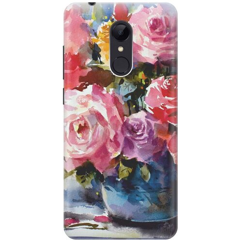 фото Re:pa накладка transparent для xiaomi redmi 5 с принтом "акварельный букет цветов"