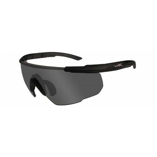 фото Стрелковые очки от wiley-x saber advanced 302 цвет оправы: матовый чёрный линзы: smoke wiley x
