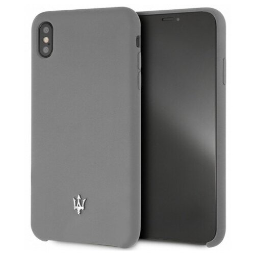 фото Силиконовый чехол-накладка для iphone xs max maserati silicone case hard, серый (magsihci65dg)