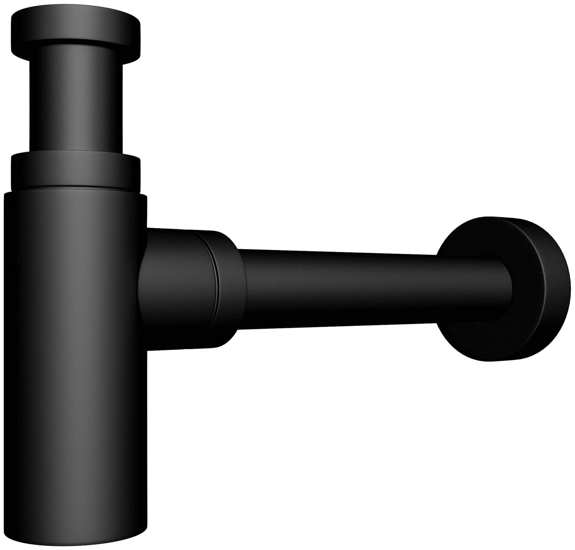 Сифон для раковины Wirquin Lineis без выпуска 1/4 х 32 мм, черный - фото №2