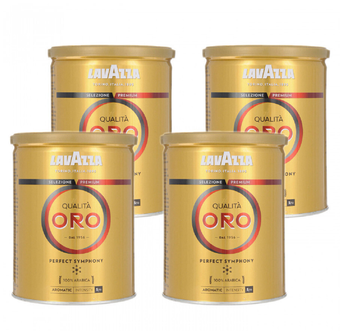 Кофе молотый Lavazza Qualita Oro, 250 г (ж/б), 4 шт.