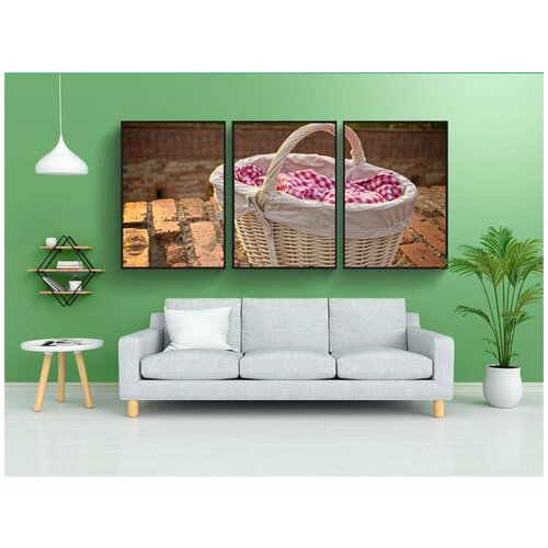 фото Набор модулных постеров для интерьера "корзина, размытие, открытый" 60x90 см. в тубусе, без рамки lotsprints