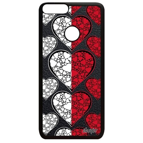 фото Чехол для // huawei p smart 2018 // "флаг монако с сердцем" патриот любовь, utaupia, цветной