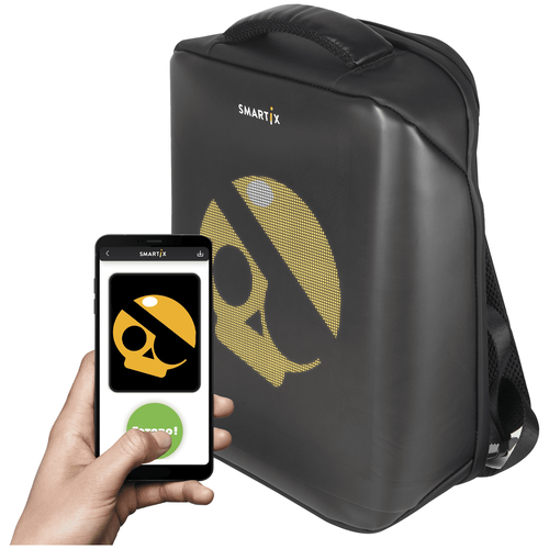 Рюкзак с экраном SMARTIX LED 5HD черный (PowerBank в комплекте)