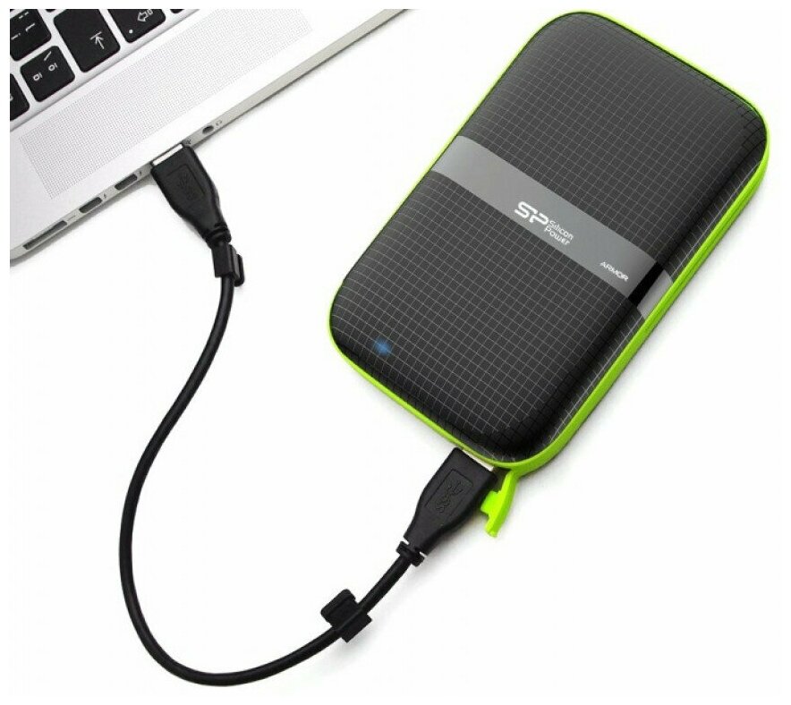 Внешний жесткий диск 5TB Silicon Power Armor A60, 2.5", USB 3.1, Черный - фото №3
