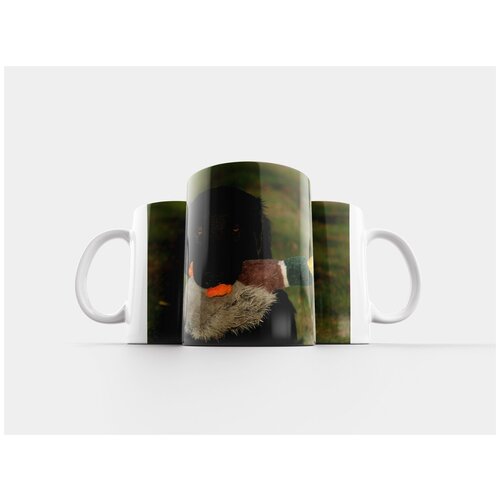 фото Кружка "ретривер с плоской шерстью, ретривер, собака" 320 мл lotsprints