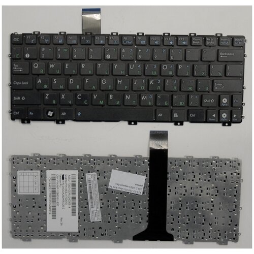 Клавиатура для ноутбука Asus EeePC 1011, X101CH, X101H черная, без рамки 19v 2 1a 2 5 0 7mm ac adapter for asus eee pc x101 x101h x101ch r011px 1011px 1015pw 1015px 1015peb 1005 1005ha laptop adapter