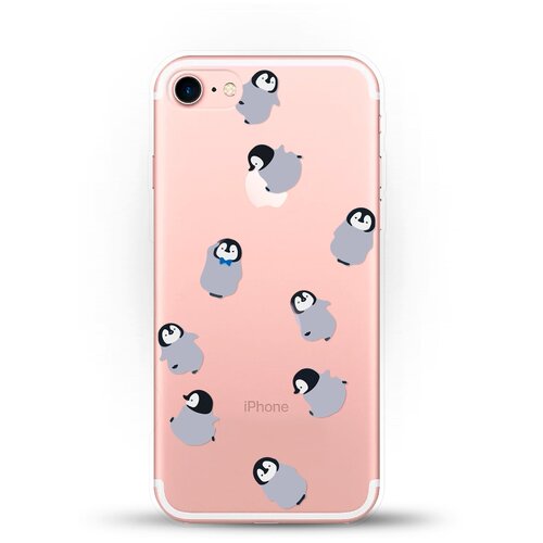 фото Силиконовый чехол несколько пингвинов на apple iphone se (2020) andy & paul