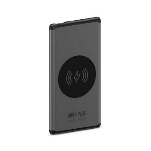 фото Hiper мобильный аккумулятор hiper nano x li-pol 10000mah 3a темно-серый 2xusb