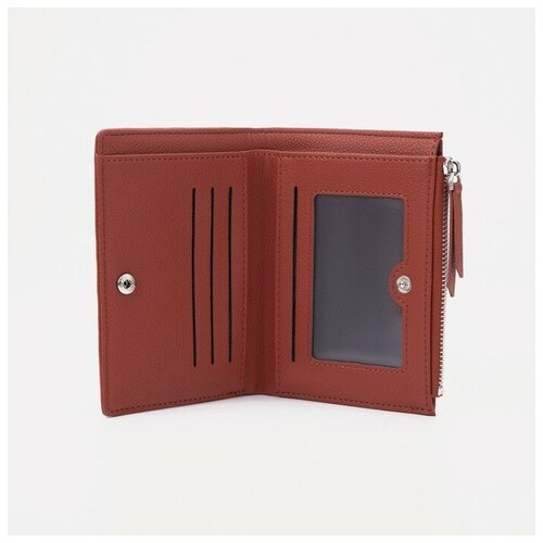 фото Кошелёк, отдел на кнопке, цвет красный нет бренда