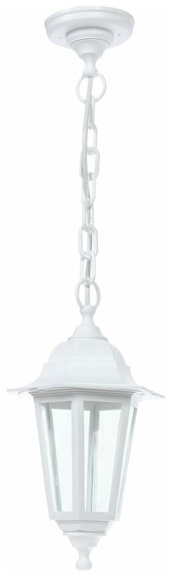 Подвесной светильник уличный Apeyron Адель 11-98 E27 цвет белый 82041845