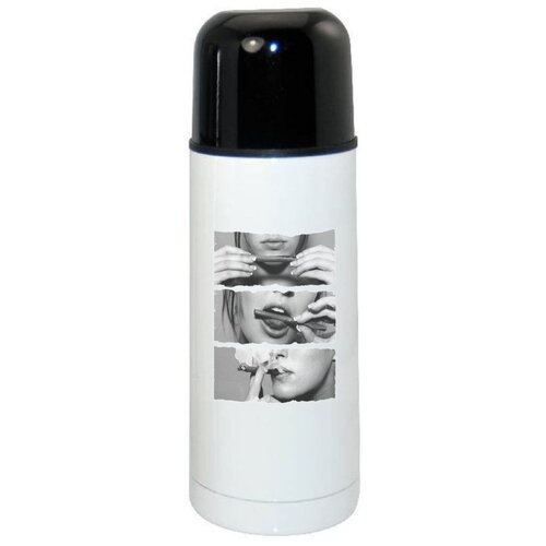 фото Термос coolpodarok девушка с папиросой