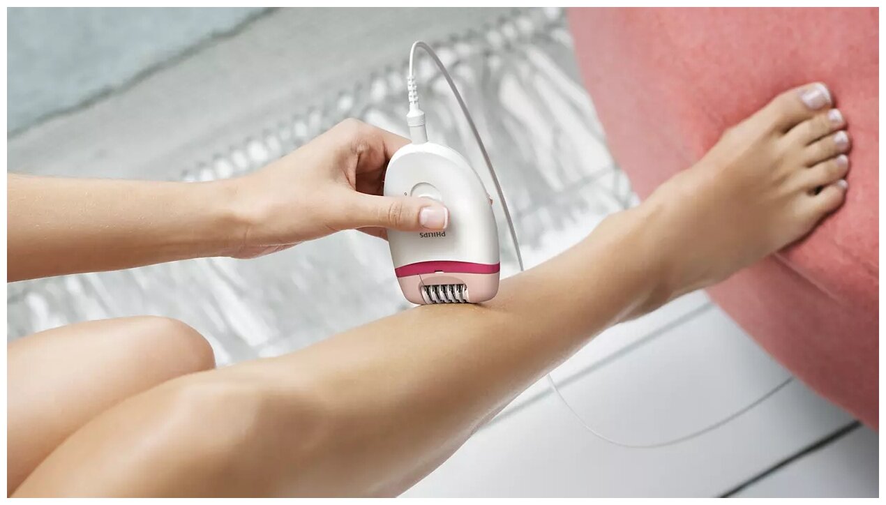 Эпилятор Philips BRE235 Satinelle Essential, white/pink - фотография № 8