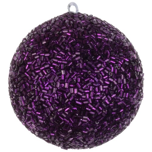 Набор елочных шаров KARLSBACH 10812, фиолетовый, 7 см, 6 шт.