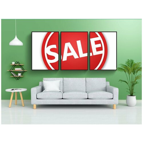 фото Набор модулных постеров для интерьера "распродажа, скидка, продажи" 60x90 см. в тубусе, без рамки lotsprints