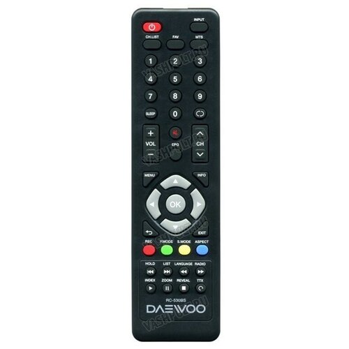 Пульт Daewoo RC-530BS пульт универсальный к daewoo rm827dc lcd tv r55g10