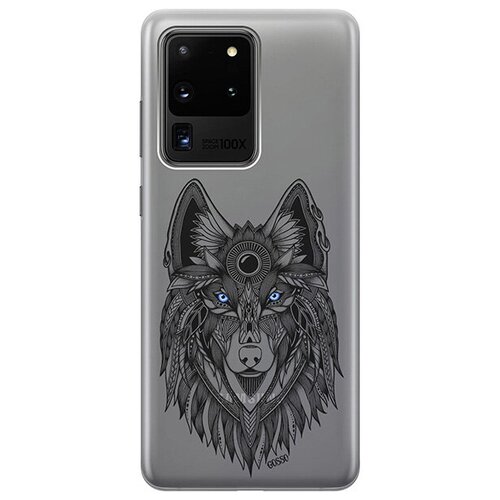 Ультратонкий силиконовый чехол-накладка для Samsung Galaxy S20 Ultra с 3D принтом Grand Wolf ультратонкий силиконовый чехол накладка для samsung galaxy s20 ultra с 3d принтом space