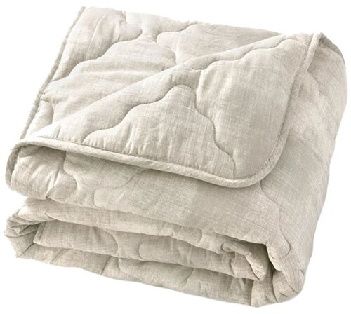 Одеяло Текс-Дизайн Бамбук-Хлопок, легкое, 200 x 220 см, бежевый