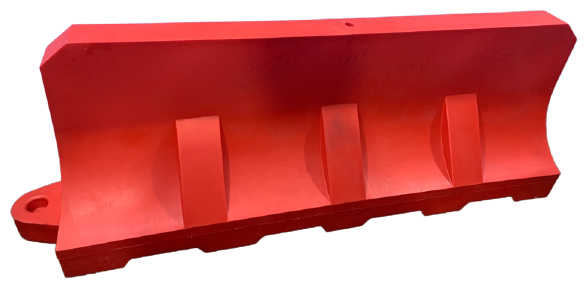 Блок (барьер) дорожный разделительный водоналивной 2000*750*500 красный
