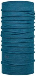 Тонкий шерстяной шарф-труба Buff Wool lightweight Solid Dusty Blue