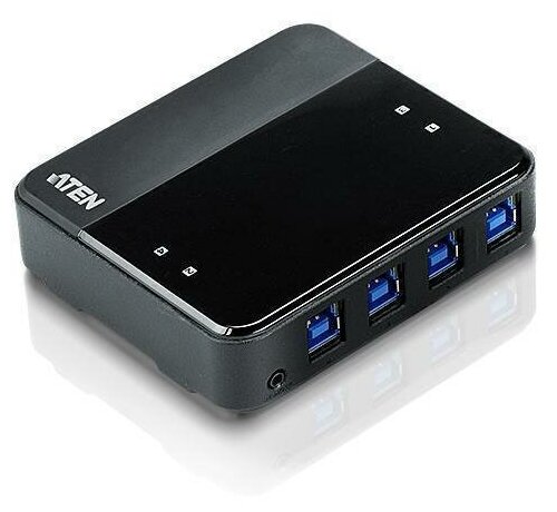 USB Переключатель ATEN US434 / US434-AT, 4-портовый USB 3.0 коммутатор для 4 периферийн. ATEN US434-AT