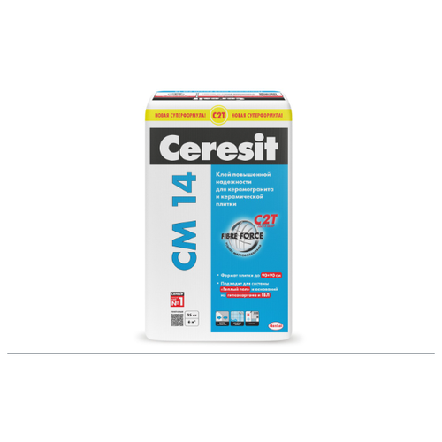 Клей CERESIT CM14 для керамической плитки и керамогранита 5 кг основит 12 ас н мастпликс клей для керамической плитки и керамогранита усиленный 25 кг 56