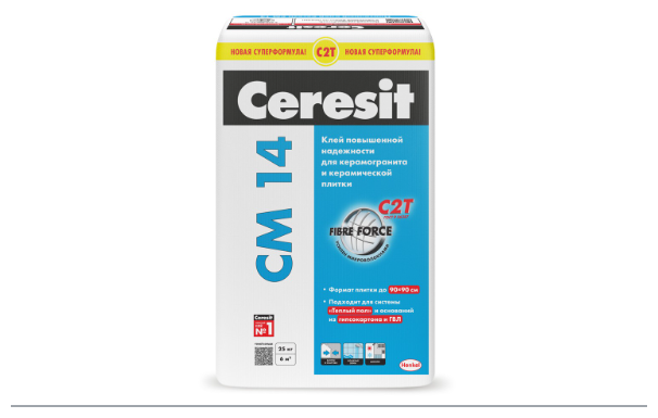 Клей CERESIT CM14 для керамической плитки и керамогранита 5 кг - фотография № 1