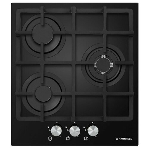 Поверхность газовая MAUNFELD EGHG4333CBG черный трехконфорочная 1595600₽