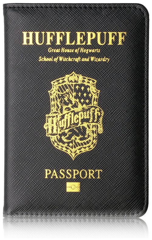 Обложка для паспорта , синий, золотой