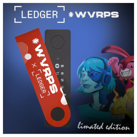 Аппаратный криптокошелек Ledger Nano X WVRPS by WarpSound - холодный кошелек для криптовалют ограниченной серии, красный