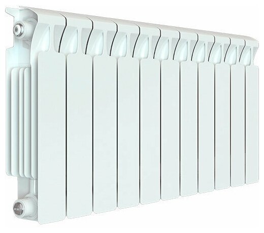 Биметаллический радиатор Rifar Monolit 350 - 11 секций, боковое подключение