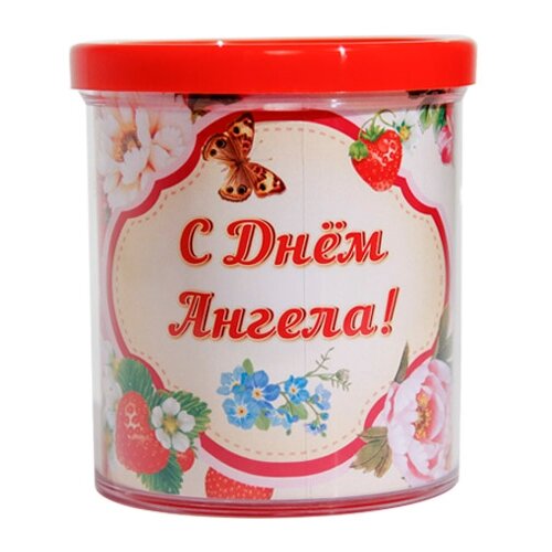 Кружка Орландо С днем Ангела / ягоды, цветы, 350 мл