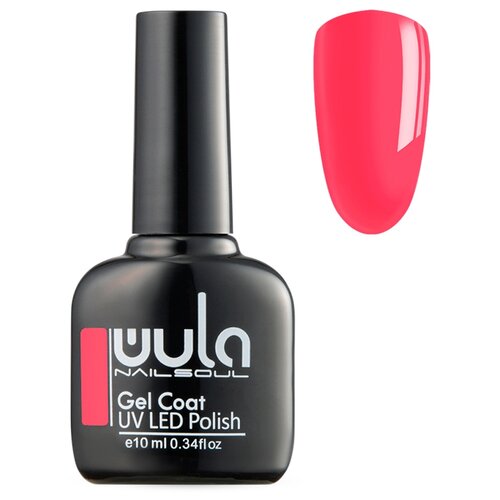 WULA гель-лак для ногтей Gel Coat, 10 мл, 42 г, 399 розовый неон wula гель лак для ногтей gel coat 10 мл 42 г 395 желтый неон