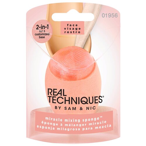 Спонж для макияжа с силиконовым краем Real Techniques Miracle Mixing Sponge