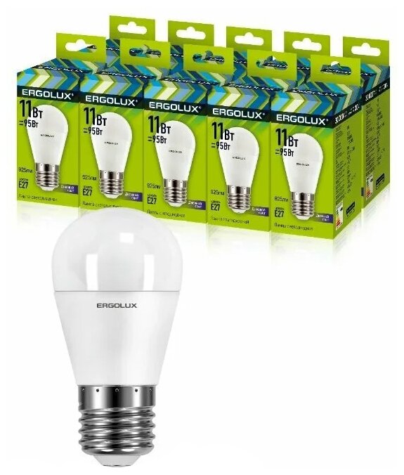 фото Лампа светодиодная Ergolux 13632, E27, G45