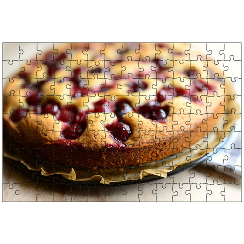 фото Магнитный пазл 27x18см."торты, вишневый пирог, печь" на холодильник lotsprints