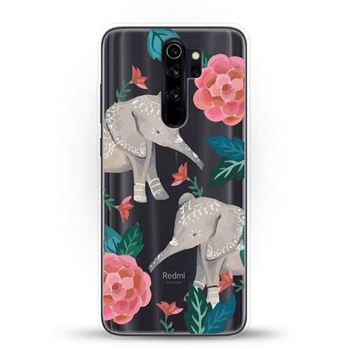 фото Силиконовый чехол два слона на xiaomi redmi note 8 pro andy & paul