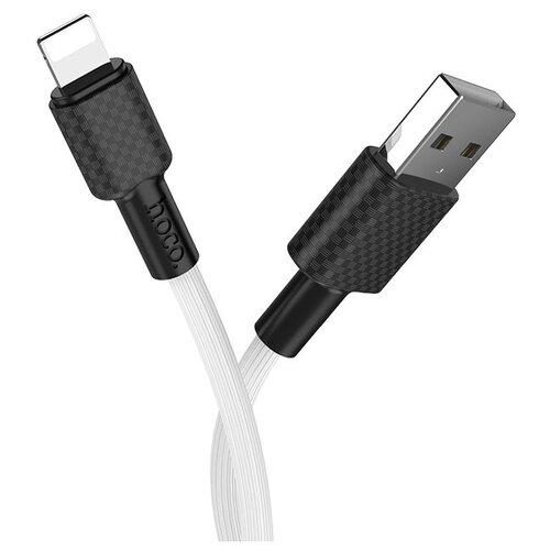 Кабель USB HOCO X29 Superior, USB - Lightning, 2.0А, 1м, белый кабель usb hoco x29 superior usb lightning 2 0а 1м белый