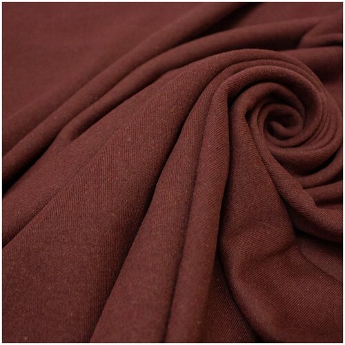 Трикотаж Интерлок, ткань для шитья и рукоделия, 100% хлопок, 100х144 см, бордовый