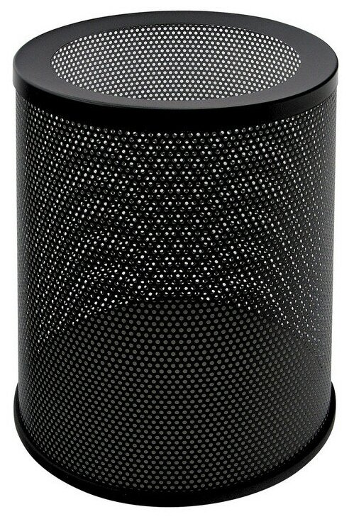 фото Корзина для мусора 16л К250 низ.перф.черн.