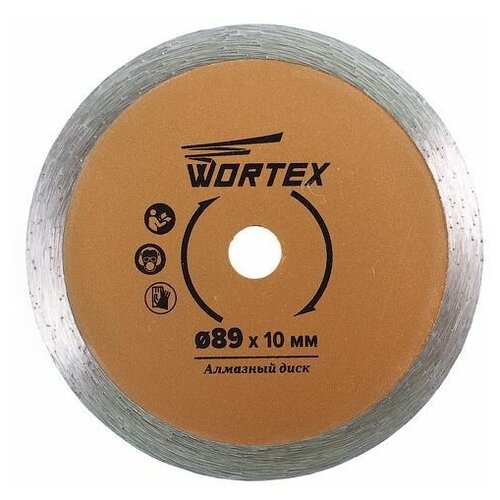 диск пильный по дереву 89х10 мм 24 зуба wortex hs s024 w hss024w00026 Диск пильный по керамике 89x10 мм HS S100 T в блистере (HSS100T00009) (WORTEX)