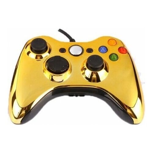 фото Проводной геймпад для xbox 360 (chrome gold) dex