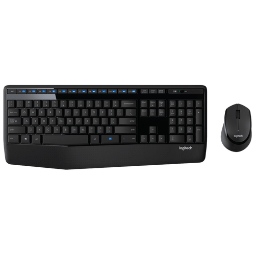 Комплект клавиатура + мышь Logitech Wireless Combo MK345, черный
