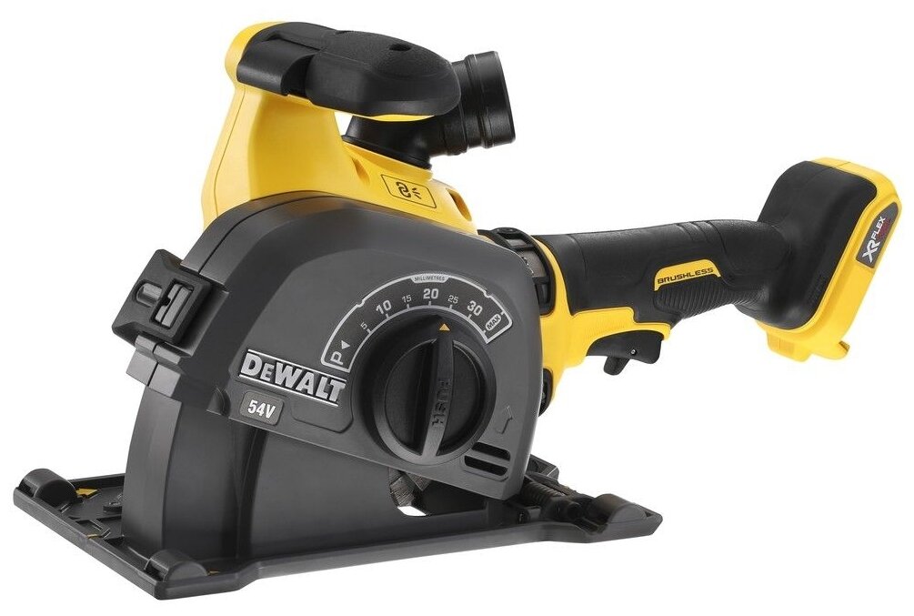 Аккумуляторный штроборез DeWALT DCG200NT, без аккумулятора желтый